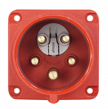 Preview: CEE Anbaustecker 5x16A IP44 mit Phasenwender